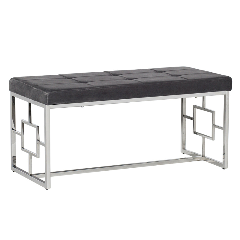 Банкетка Minimalism Bench Seat Хром Серый Банкетка Minimalism Bench Seat Хром Серый в Твери | Loft Concept
