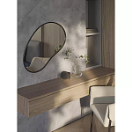 Зеркало асимметричной формы Oval Light Reflection варинант исполнения - 3 | Loft Concept в Твери