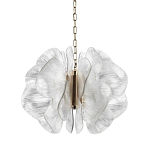 Люстра с крупными рельефным декором в виде лепестков 60 см Ethereal Bloom варинант исполнения - 1 | Loft Concept в Твери