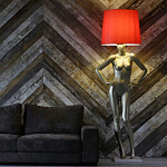 Лампа MANNEQUIN LAMP с абажуром руки на талии варинант исполнения - 3 | Loft Concept в Твери