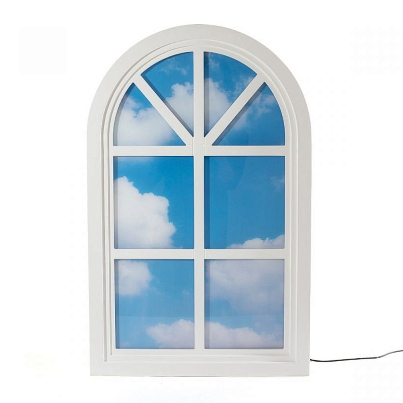 Настенный светильник Seletti Grenier Window Белый Голубой в Твери | Loft Concept 