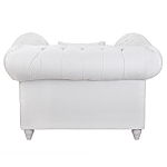 Кресло низкое с мягкой обивкой из велюра на 4-х ножках из массива березы Sophie Armchair white варинант исполнения - 3 | Loft Concept в Твери