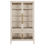 Витрина Primo со стеклянными фасадами и 2 ящиками Светлый дуб варинант исполнения - 7 | Loft Concept в Твери