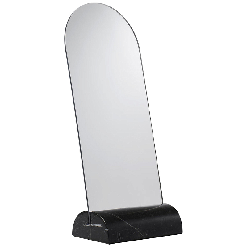 Настольное дизайнерское зеркало Poltronova Spera Mirror Photo Holder Оранжевый Зеркало Черный Мрамор Nero Настольное дизайнерское зеркало Poltronova Spera Mirror Photo Holder Оранжевый Зеркало Черный Мрамор Nero в Твери | Loft Concept