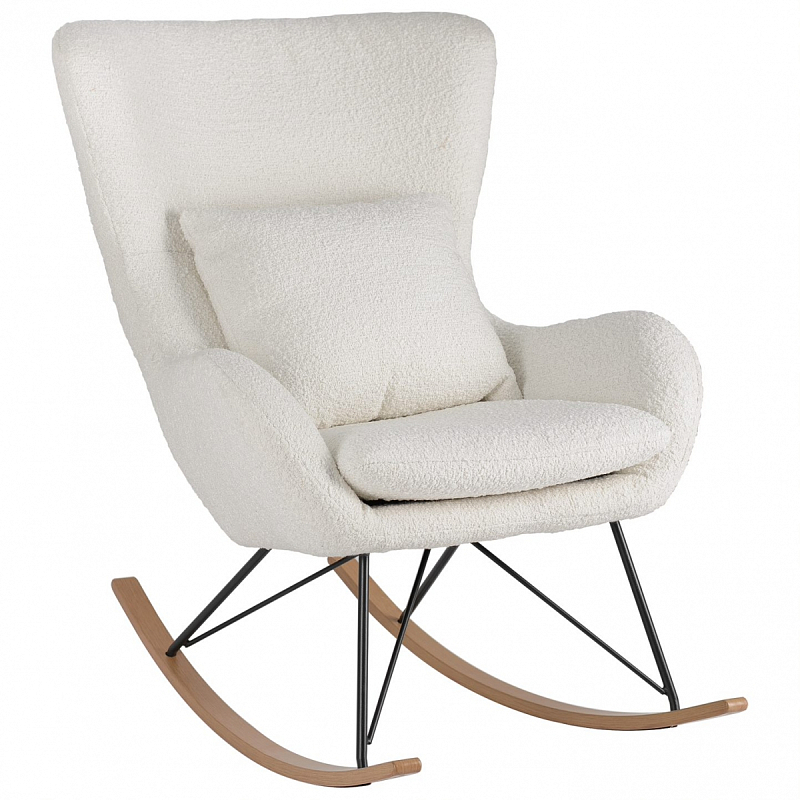 Rocking chair DORIA Кресло-Качалка Молочный Rocking chair DORIA Кресло-Качалка Молочный в Твери | Loft Concept