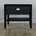 Прикроватная тумбочка с ящиком Elsa Dreams Black варинант исполнения - 5 | Loft Concept в Твери