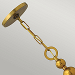 Люстра подвесная с белым тканевым цилиндрическим абажуром и декоративными шарами Hinkley варинант исполнения - 9 | Loft Concept в Твери