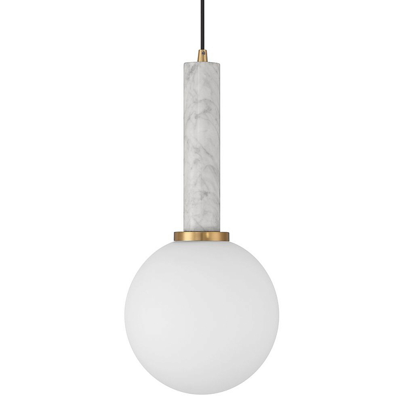 Подвесной светильник с мраморным основанием Marble Ball Lamp Серый Черный Мрамор Nero Белый Подвесной светильник с мраморным основанием Marble Ball Lamp Серый Черный Мрамор Nero Белый в Твери | Loft Concept