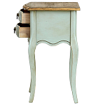 Прикроватная тумба из массива березы светло-бирюзовая Montmartre Provence Bedside Table варинант исполнения - 6 | Loft Concept в Твери