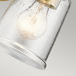 Бра с прозрачным стеклянным абажуром в форме цилиндра Kichler варинант исполнения - 8 | Loft Concept в Твери