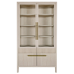 Витрина Primo со стеклянными фасадами и буфетом шпон Светлый дуб варинант исполнения - 1 | Loft Concept в Твери