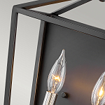 Бра в черном цвете с двумя лампами в форме свечи и стеклянными элементами Hinkley варинант исполнения - 3 | Loft Concept в Твери