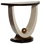 Консоль на полукруглой основе Stylish Pearl варинант исполнения - 1 | Loft Concept в Твери