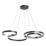 Люстра подвесная светодиодная в виде волнообразной ленты Ribbon Vortex варинант исполнения - 2 | Loft Concept в Твери