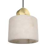 Подвесной светильник с круглым мраморным плафоном Marble square варинант исполнения - 5 | Loft Concept в Твери