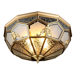 Люстра потолочная Leoni в витражной технике варинант исполнения - 1 | Loft Concept в Твери