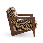 Кресло с обивкой из шенилла с тигровым принтом Tiger Chair варинант исполнения - 2 | Loft Concept в Твери