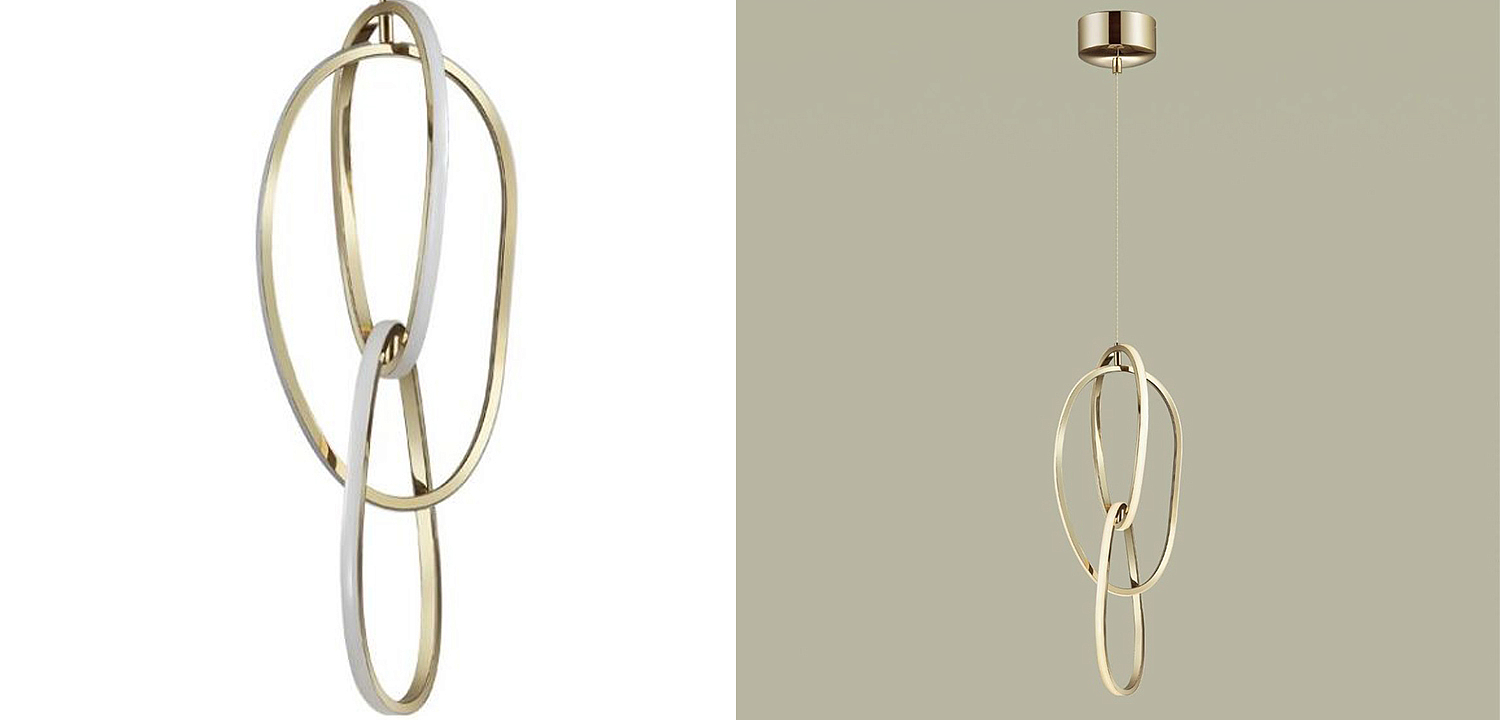 Подвесной светильник 3 Chain Link Gold 61 - Loft-Concept в Твери