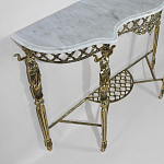 Консоль бронзовая с мраморной столешницей Bronze Console варинант исполнения - 1 | Loft Concept в Твери