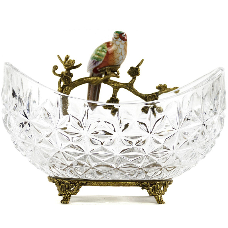 Чаша Transparent Bowl with Bird Прозрачный (Transparent) Бронза Чаша Transparent Bowl with Bird Прозрачный (Transparent) Бронза в Твери | Loft Concept