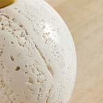 Настольная лампа на круглом основании из натурального камня Bartolomeo варинант исполнения - 1 | Loft Concept в Твери