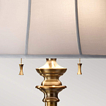 Торшер цвета латунь с белым текстильным абажуром Feiss варинант исполнения - 5 | Loft Concept в Твери