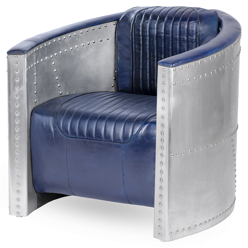 Кресло Aviator Tomcat chair Blue Алюминий Синий Кресло Aviator Tomcat chair Blue Алюминий Синий в Твери | Loft Concept