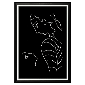 Постер White Silhouette Mother Poster