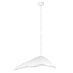 Подвесной светильник с асимметричным волнообразным абажуром и фактурной бахромой по краю Tactile Line варинант исполнения - 2 | Loft Concept в Твери