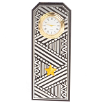 Часы подарочные настольные в виде погона Генерала из натурального камня Змеевик Silver Military Clock варинант исполнения - 1 | Loft Concept в Твери