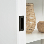 Витрина с раздвижными дверцами Wells Glass Showcase White варинант исполнения - 6 | Loft Concept в Твери