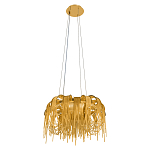 Люстра подвесная круглая с изогнутыми металлическими дугами и ниспадающими цепочками 65 см Atlantis Chain варинант исполнения - 4 | Loft Concept в Твери