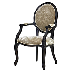 Стул из массива березы с подлокотниками и мягкой обивкой Vintage варинант исполнения - 1 | Loft Concept в Твери