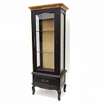 Витрина однодверная с ящиком и 3-мя полками из массива березы Vintage варинант исполнения - 1 | Loft Concept в Твери