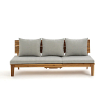 Садовый диван-трансофрмер Kate серый варинант исполнения - 5 | Loft Concept в Твери