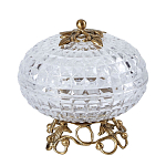 Конфетница из прозрачного рельефного стекла Eden Garden варинант исполнения - 9 | Loft Concept в Твери