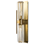 Бра с двумя хрустальными цилиндрическими плафонами Glass TUBE варинант исполнения - 1 | Loft Concept в Твери