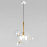 Подвесной светильник со стеклянными плафоном в виде шара и золотыми деталями & Coombes варинант исполнения - 1 | Loft Concept в Твери