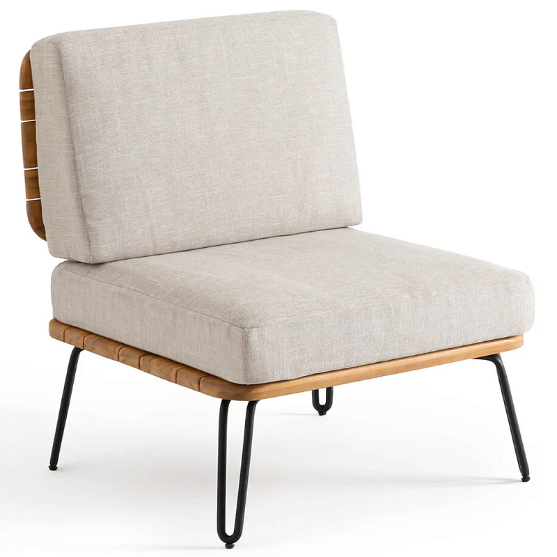 Кресло с каркасом из акации Hanley Wooden Chair Коричневый Черный Бежевый Кресло с каркасом из акации Hanley Wooden Chair Коричневый Черный Бежевый в Твери | Loft Concept