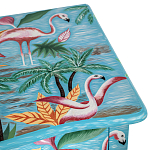 Комод с росписью Розовый фламинго L.XV CHEST OF DRAWERS Flowers with Flamingo варинант исполнения - 4 | Loft Concept в Твери