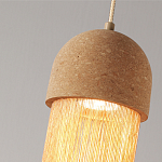 Подвесной светильник натуральная пробка с бахромой Natural Cork варинант исполнения - 3 | Loft Concept в Твери