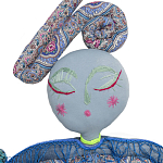 Кукла из одежды и павлопосадских платков Rusalka Blue Jeans 2 варинант исполнения - 2 | Loft Concept в Твери