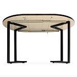 Стол обеденный раздвижной со столешницей бежевый мрамор Magali варинант исполнения - 3 | Loft Concept в Твери