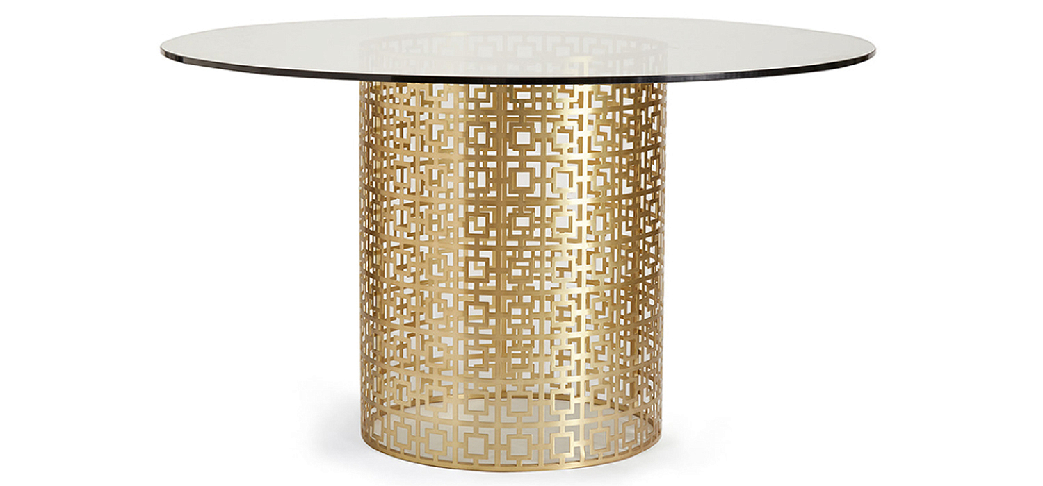 Обеденный стол Jonathan Adler Nixon Dining Table столешница Стекло Обеденный стол Jonathan Adler Nixon Dining Table столешница Стекло - Loft-Concept в Твери