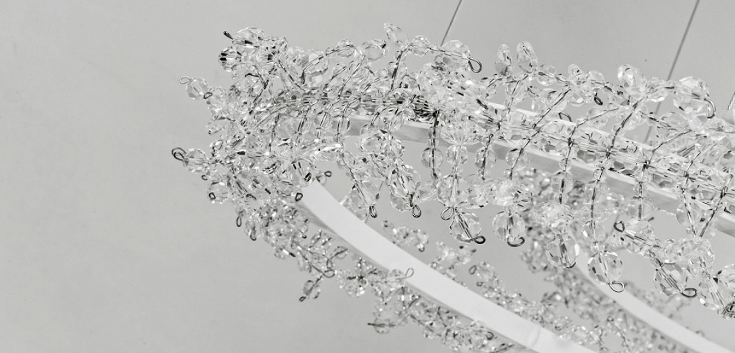 Люстра Crystal round chandelier 3 кольца Белый Люстра Crystal round chandelier 3 кольца Белый - Loft-Concept в Твери