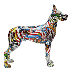 Статуэтка Graffiti Great Dane Поп-Арт варинант исполнения - 2 | Loft Concept в Твери