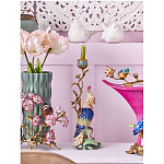 Подсвечник в образе попугая из фарфора с бронзовыми элементами Eden Garden варинант исполнения - 2 | Loft Concept в Твери