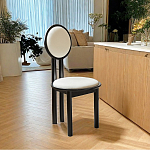 Дизайнерский стул из массива дерева с круглой спинкой Infinitude варинант исполнения - 1 | Loft Concept в Твери