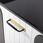 Черно-белый распашной комод Accordo варинант исполнения - 4 | Loft Concept в Твери