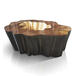 Кофейный стол Burl Exotic tree Coffee Table Black варинант исполнения - 1 | Loft Concept в Твери